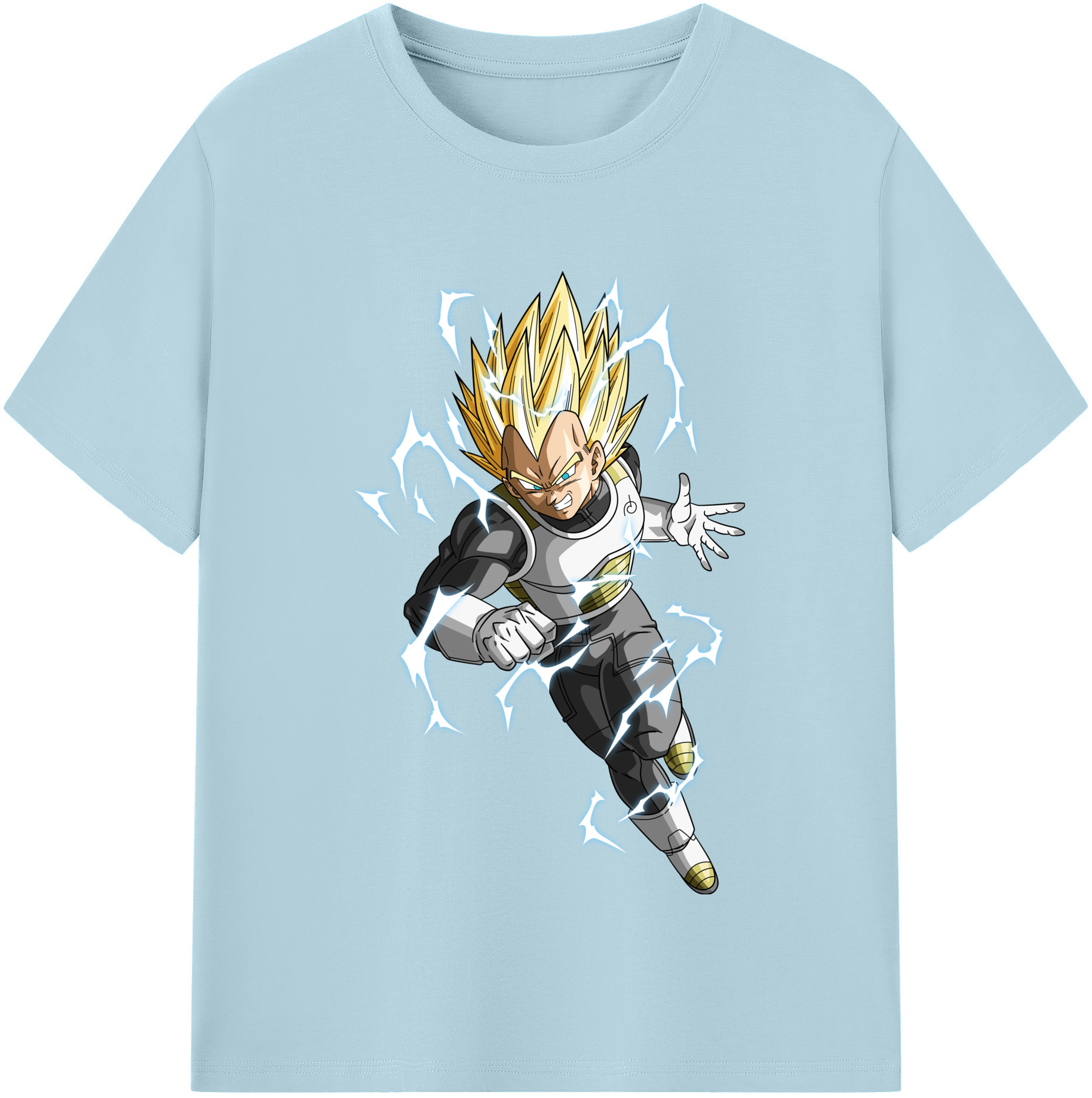 （画像用） ドラゴンボール ベジータ四世（Bejīta Yonsei）DRAGON BALL Vegeta IV 綿100％半袖Tシャツ（フロントプリント）